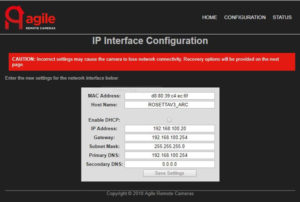 IP interface configuration